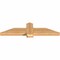 Ekena Millwork Eugene Smooth Timber Gable Bracket, Western Red Cedar, 48"W x 12"H x 3 1/2"D x 5 1/2"F, 6/12 Pitch GBW048X12X0406EUG00SWR - alternate 3